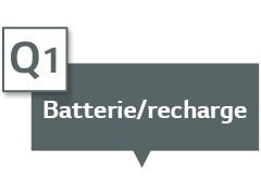 Il est indiqué « Batterie/recharge » dans la zone de texte.