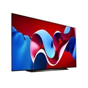 Right-facing side view of LG OLED evo TV, OLED C4