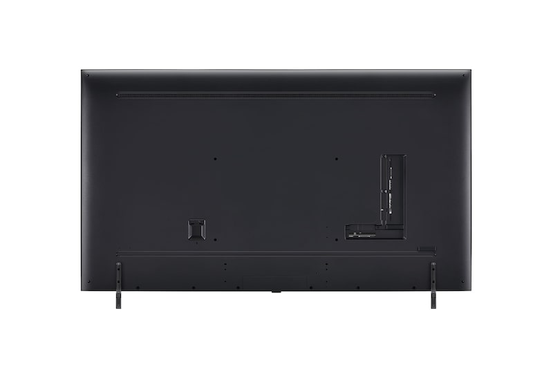 Rear view of LG QNED TV, QNED90