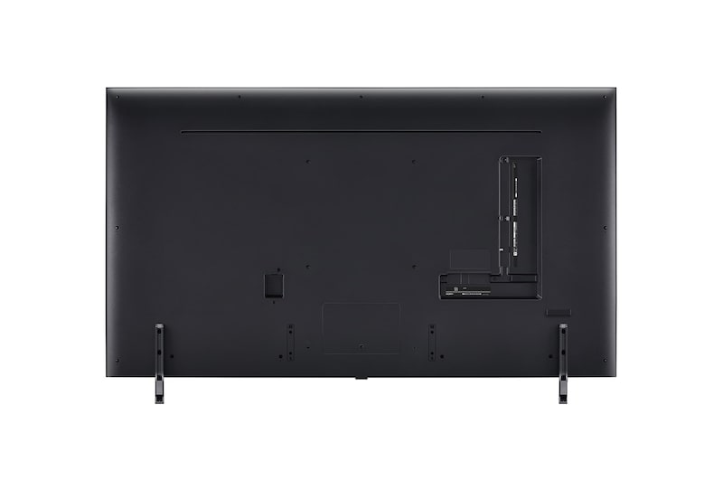 Rear view of LG QNED TV, QNED90