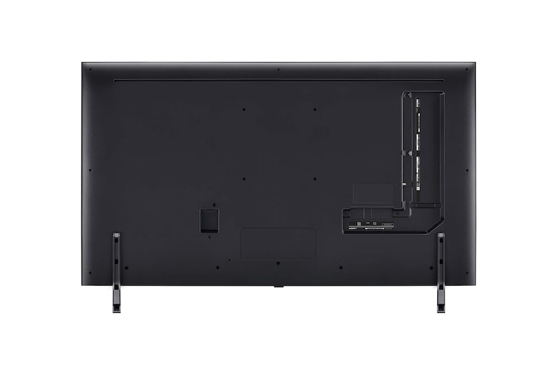 Rear view of LG QNED TV, QNED85