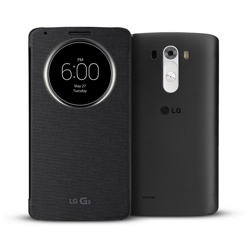 LG Funda Quick Circle Negra para LG G3, CCF-345G