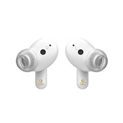 LG TONE Free FP9W – UVNano 99,9%, Audífonos inalámbricos Bluetooth (TWS) con Meridian Sound, micrófono dual para trabajo / oficina en casa, compatible con iPhone / Android, carga inalámbrica y rápida, TONE-FP9W