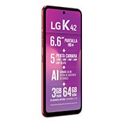 LG K42 I 6.6'' HD+ I Quad Cámera I 64GB, LMK420HM