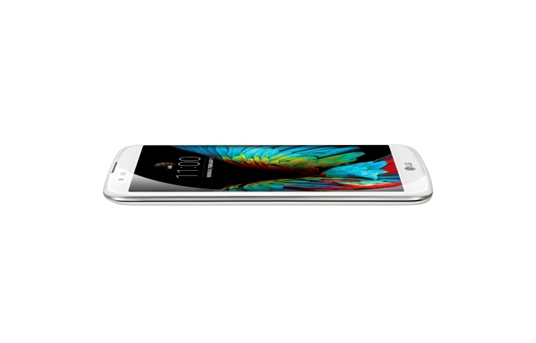 LG K10 con pantalla HD 5,3'' con tecnología IPS LCD, con cámara 13MP, cristal curvo y diseño redondeado, LG K10 Blanco