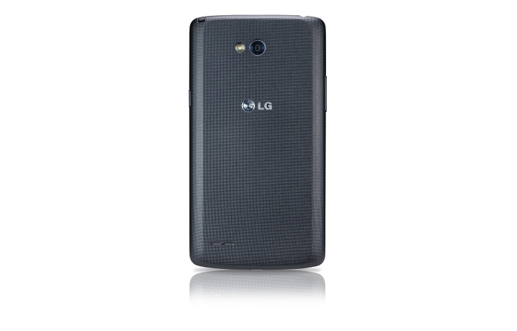 LG L80, smartphone con pantalla IPS de 5'', Android 4.4 Kit Kat, procesador Dual Core de 1.2 GHz, cámara de 8MP y batería de 2540mAh, color negro., LGD380