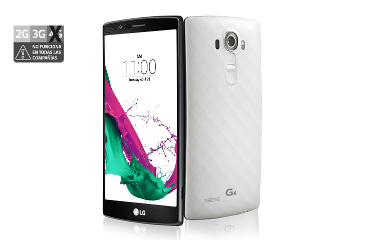 LG G4, Android 5.1 Lollipop, pantalla 5.5" Quad HD y cámara de 16MP con Laser Auto Focus, LG G4 Ceramic White
