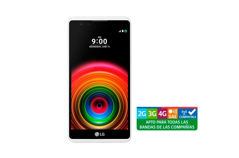LG X Power White con pantalla de 5.3'' y cámara principal de 13MP con Auto-Focus, LGK220F