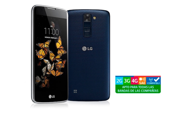 LG K8 Smartphone con pantalla 5'' con tecnología IPS IN-CELL, con cámara 8MP, cristal curvo y diseño redondeado para un mejor agarre y un frontal de tacto más suave, LG K8