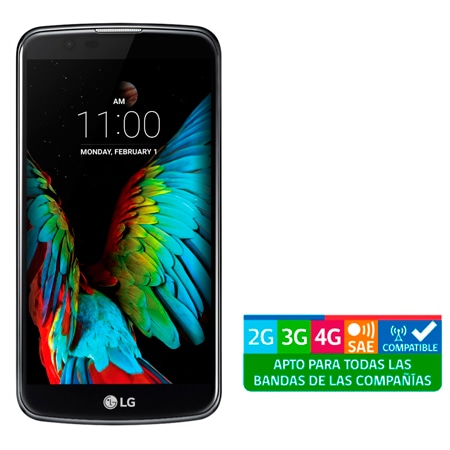 LG K10 con pantalla HD 5,3'' con tecnología IPS LCD, con cámara 13MP,  cristal curvo y diseño redondeado - LG K10