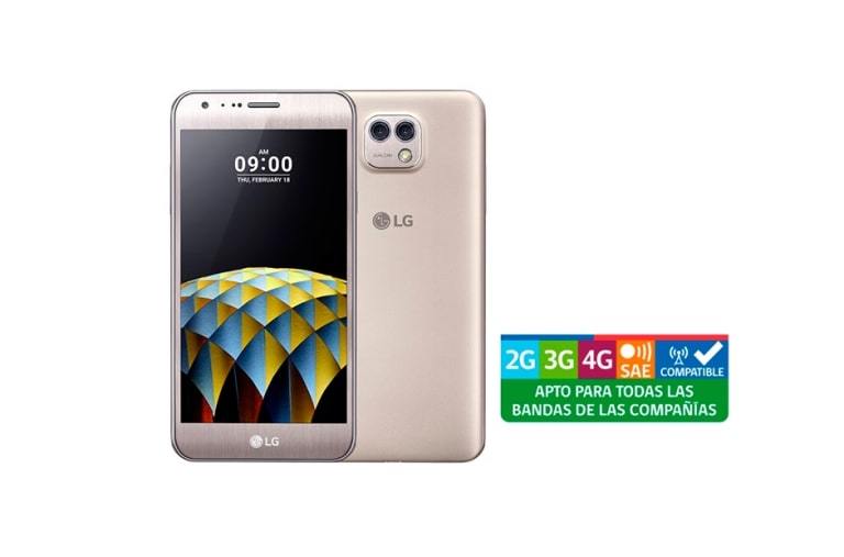 LG X Cam Gold con pantalla 5,2'' y cámara principal de 13MP + 5MP, LG X Cam Gold