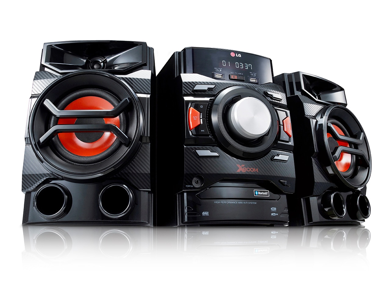 LG Minicomponente LG XBOOM con 260W de potencia, Bass Blast y conexión con tu TV, CM4350