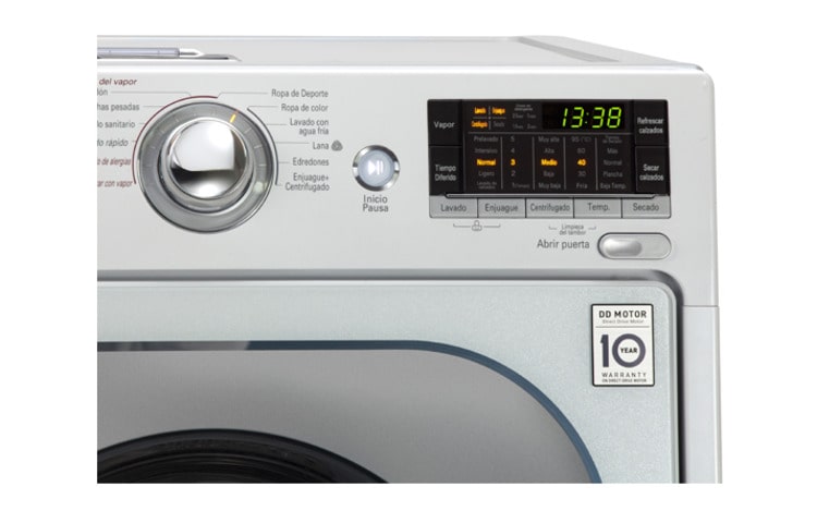 LG Lavadora de 13 Kg y Secadora de 8 Kg con tecnología 6Motion DD, F1213RDSW