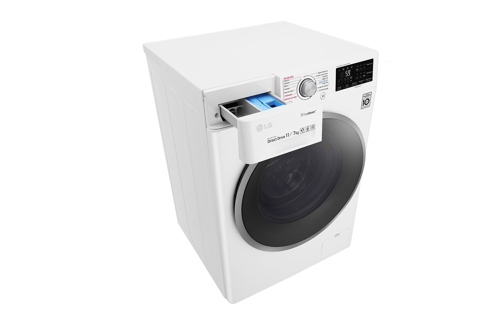 LG Lavadora-Secadora Carga Frontal con motor Inverter Direct Drive y capacidad total de 11 kilos de Lavado y 7 kilos de Secado, WD11WB4S6