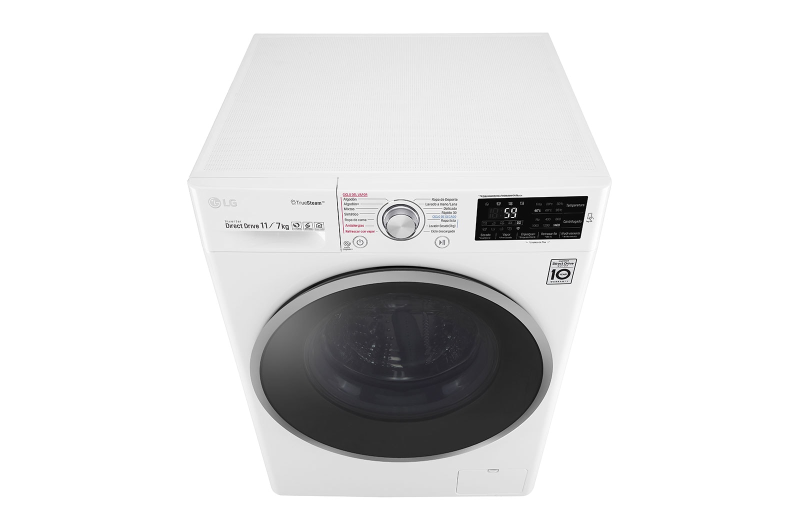 LG Lavadora-Secadora Carga Frontal con motor Inverter Direct Drive y capacidad total de 11 kilos de Lavado y 7 kilos de Secado, WD11WB4S6