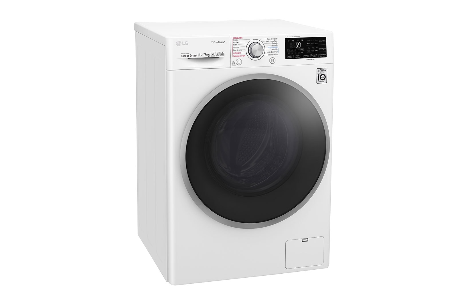 LG Lavadora-Secadora Carga Frontal con motor Inverter Direct Drive y capacidad total de 11 kilos de Lavado y 7 kilos de Secado, WD11WB4S6