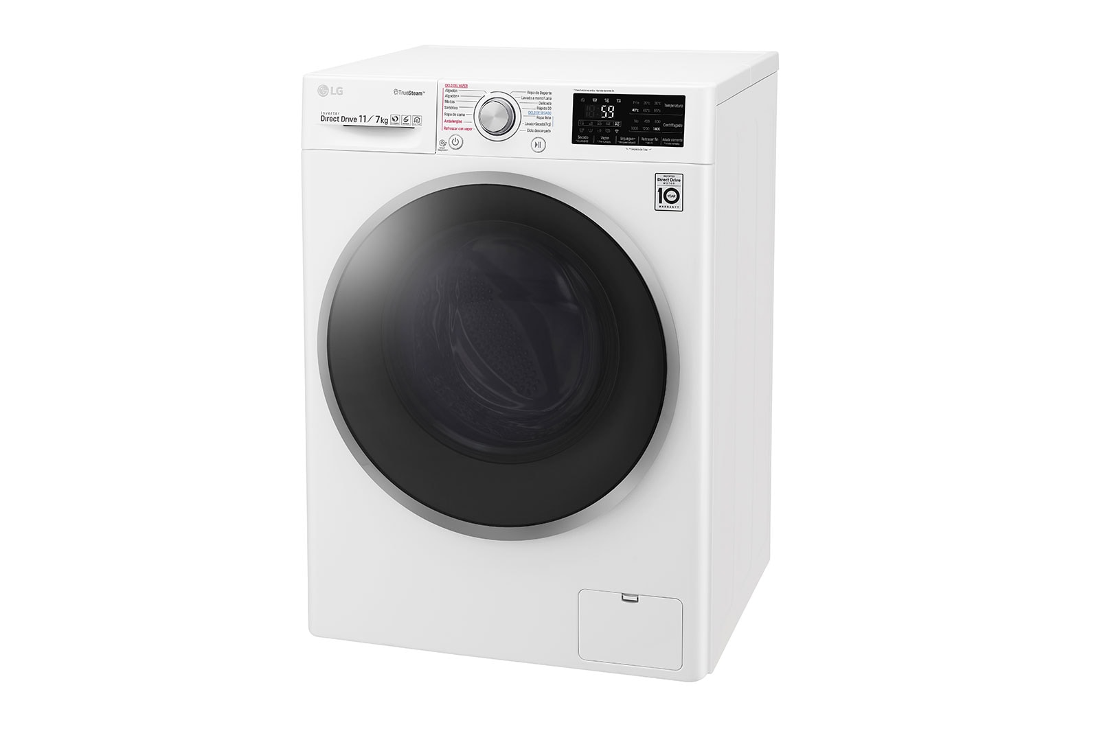 LG Lavadora-Secadora Carga Frontal con motor Inverter Direct Drive y capacidad total de 11 kilos de Lavado y 7 kilos de Secado, WD11WB4S6