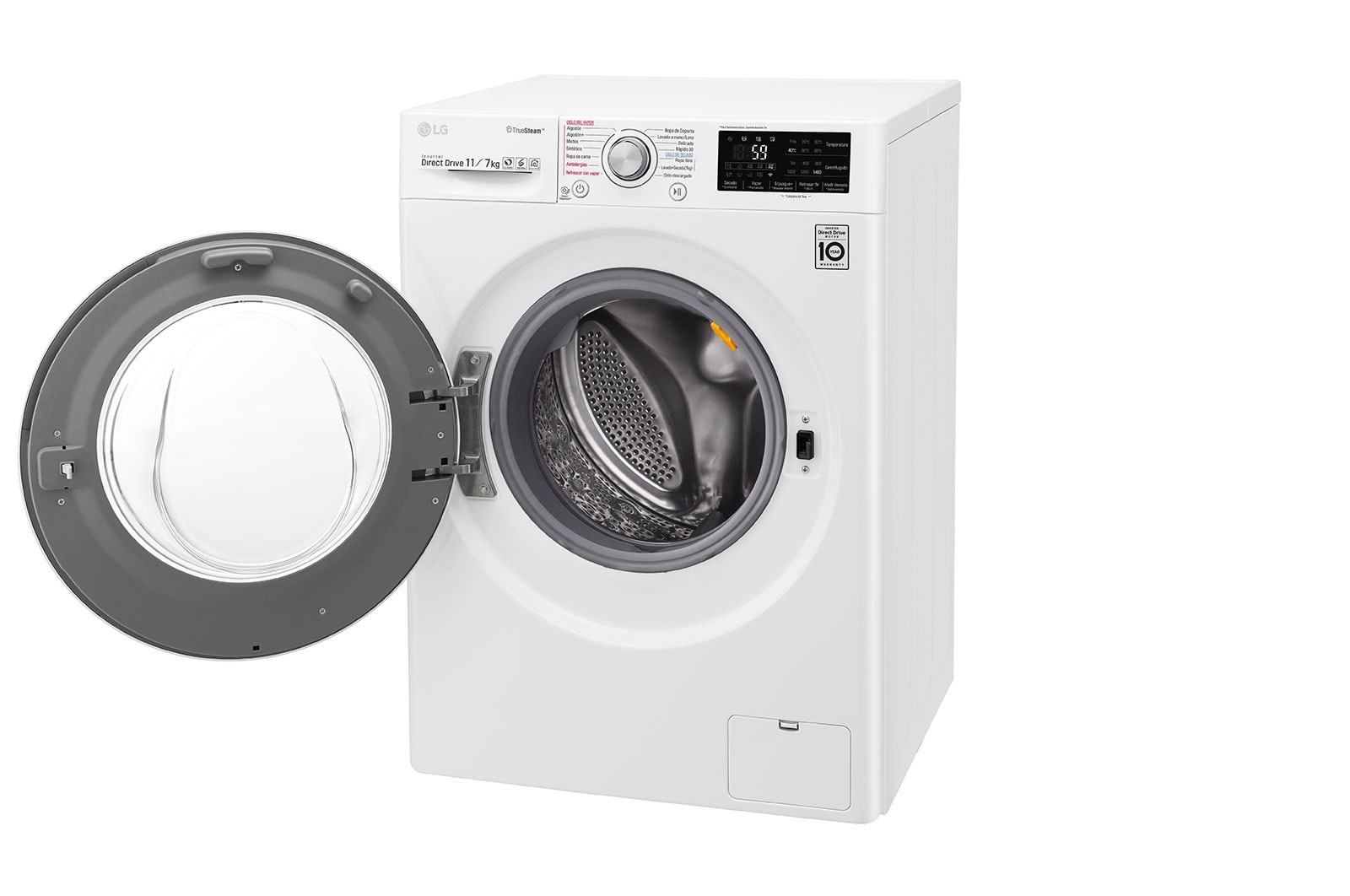 LG Lavadora-Secadora Carga Frontal con motor Inverter Direct Drive y capacidad total de 11 kilos de Lavado y 7 kilos de Secado, WD11WB4S6