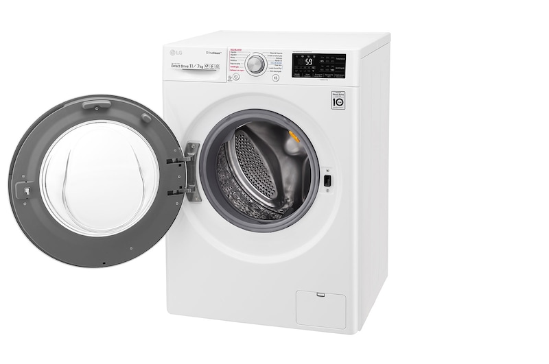 LG Lavadora-Secadora Carga Frontal con motor Inverter Direct Drive y capacidad total de 11 kilos de Lavado y 7 kilos de Secado, WD11WB4S6