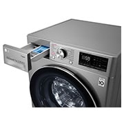 LG Lavadora-Secadora Carga Frontal con Tecnología Steam, motor Inverter Direct Drive y capacidad de 12 kilos de Lavado y 7 de Secado., WD12VVC3S6C