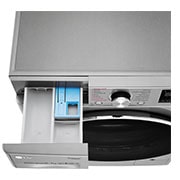 LG Lavadora-Secadora Carga Frontal con Tecnología Steam, motor Inverter Direct Drive y capacidad de 12 kilos de Lavado y 7 de Secado., WD12VVC3S6C