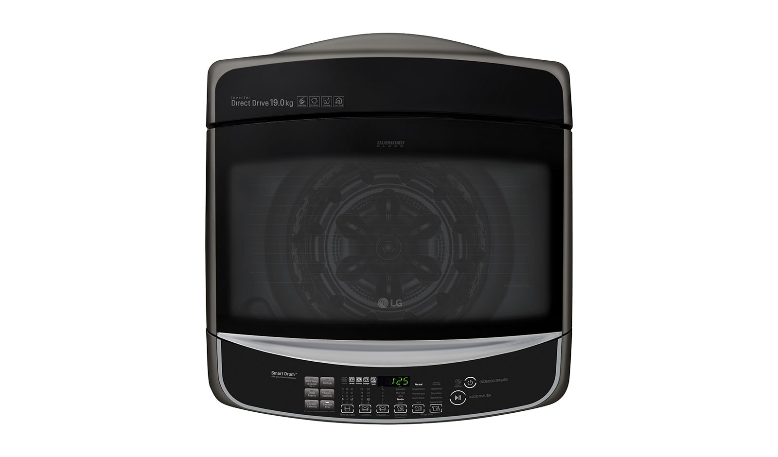 LG Lavadora de Carga Superior con Motor Inverter Direct Drive y Capacidad Total de 19 Kg, WT19BS6