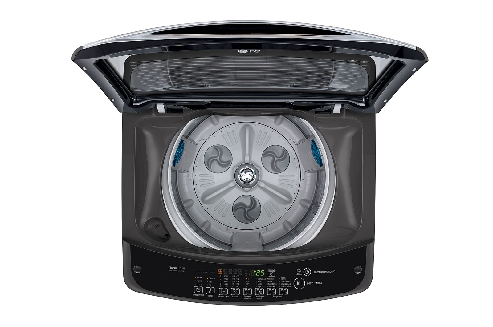 LG Lavadora de Carga Superior con motor Smart Inverter y capacidad total de 19 kilos, WT19BSB