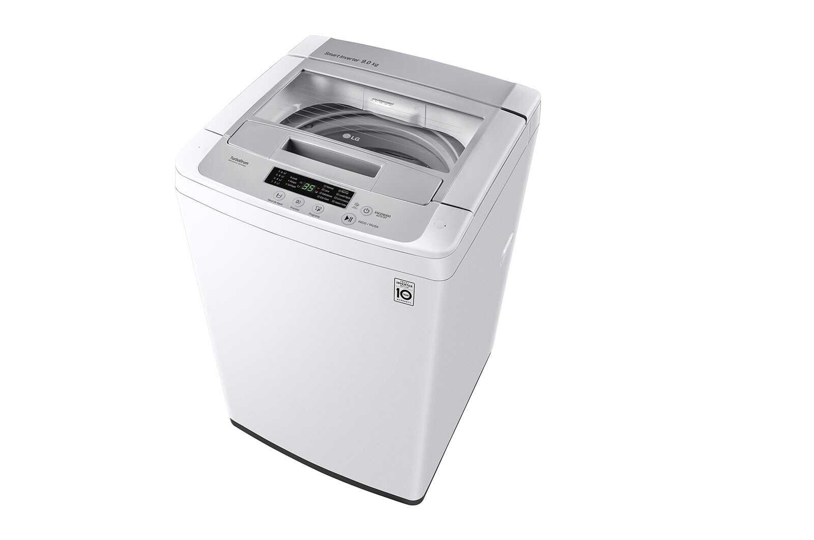 LG Lavadora de Carga Superior con motor Smart Inverter y capacidad total de 9 Kilos, WT9WPB2