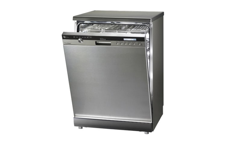 LG El nuevo Lavavajilla con Vapor de LG le permitirá decirle Adiós al Pre-Lavado. Gracias a su programa a Vapor, removerá hasta la mancha más dificil sin dañar ni rayar la loza más delicada., D1455TF