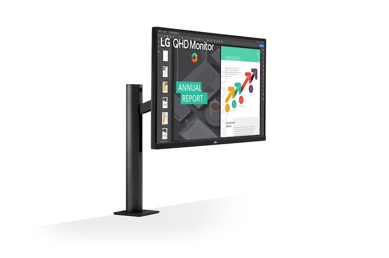 LG 27'' QHD (2560x1440) Ergo IPS Monitor con USB Type-C™, 27QN880-B