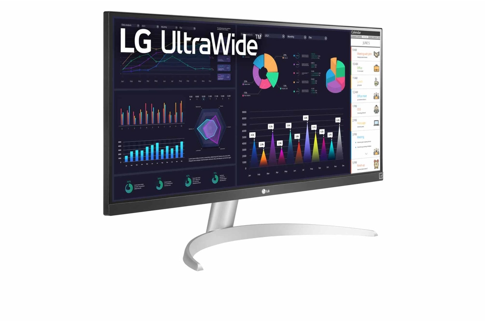 LG  Monitor 29" 21:9 UltraWide™ Full HD IPS con AMD FreeSync™ , 29WQ600-W