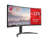 LG 34WP65C-B - Monitor Ultrapanorámico 21:9 LG UltraWide (Panel VA: 3440x1440, 160Hz, 300cd/m², 3000:1, sRGB>99%, curvo); AMD FreSync™ Premium; 5ms (1ms con MBR); HDR10; Estabilizador de Negros; Modo Lectura., 34WP65C-B