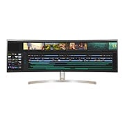 LG Monitor LED curvo de LG 49WL95C-W de 49 pulgadas 32:9 UltraWide Dual QHD IPS con HDR 10, 49WL95C-WE