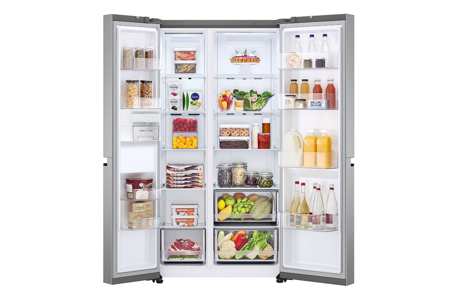 LG Refrigerador Side by Side 647L Smart Inverter, GS66MPP