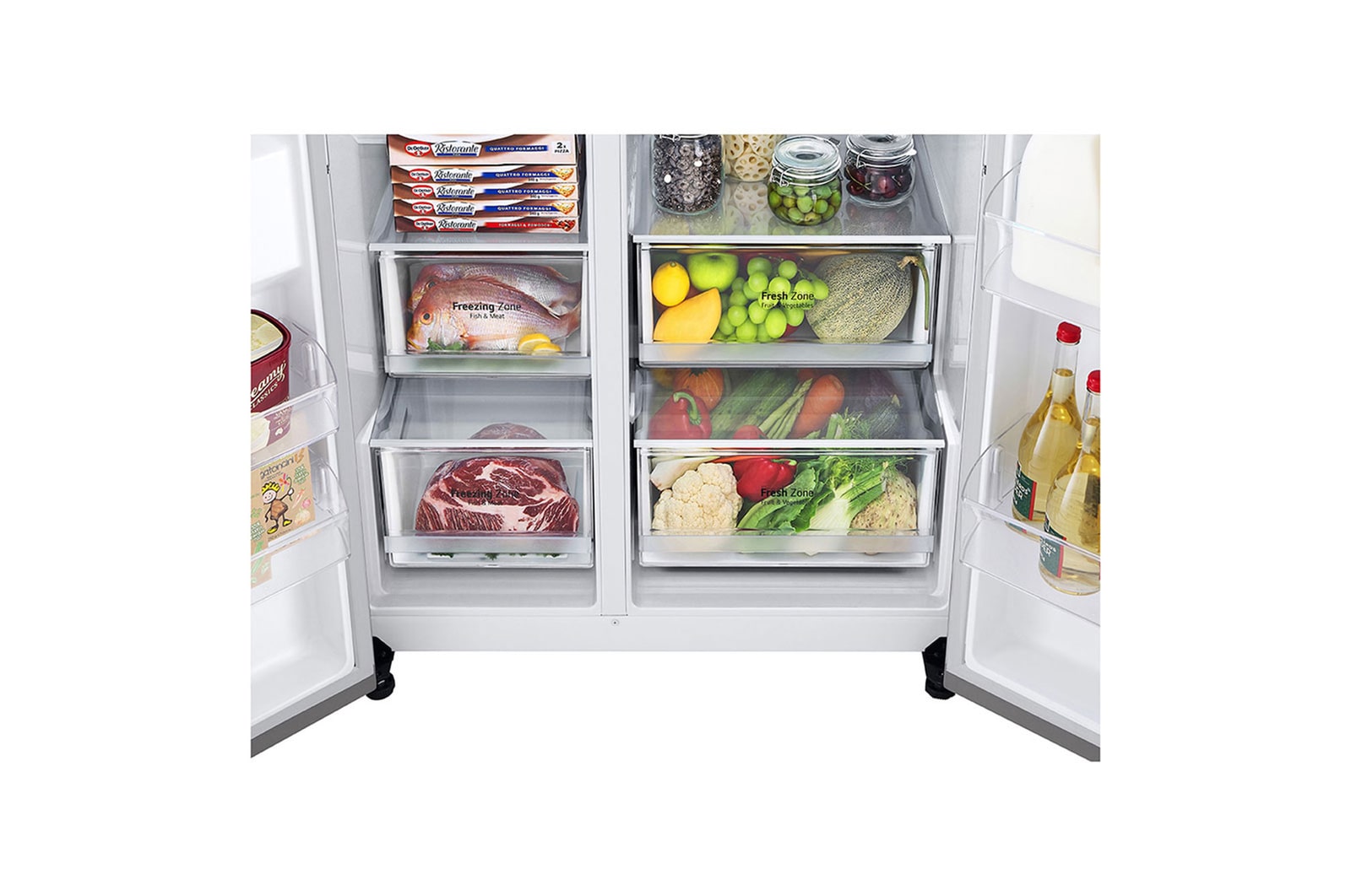 LG Refrigerador Side by Side de 611L con ThinQ™, GS66WPP