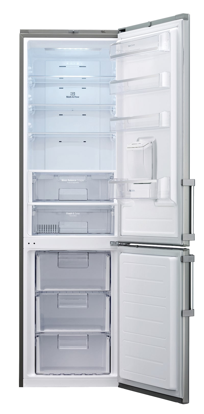 LG Refrigerador Bottom Freezer con dispensador de agua, capacidad de 339 L y manillas de fácil acceso, GW-F459BSQW