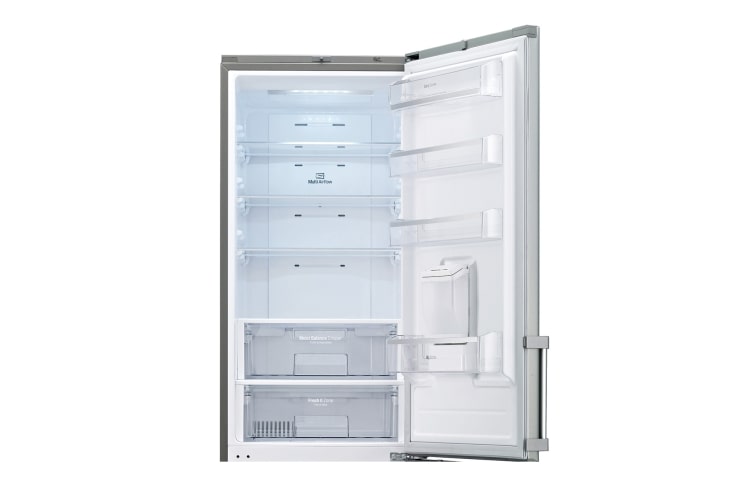 LG Refrigerador Bottom Freezer con dispensador de agua, capacidad de 339 L y manillas de fácil acceso, GW-F459BSQW