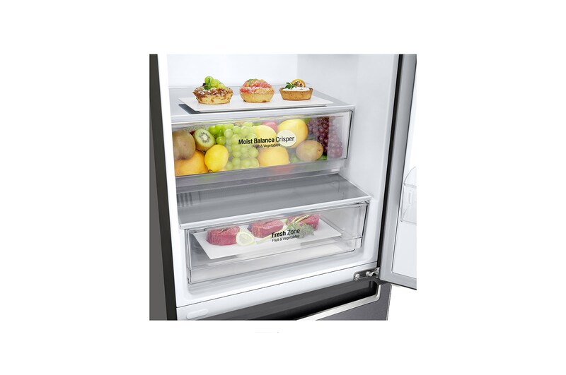 LG Refrigerador Bottom Freezer con motor Inverter Linear Compressor y capacidad total de 336 Lts, LB37SPGK