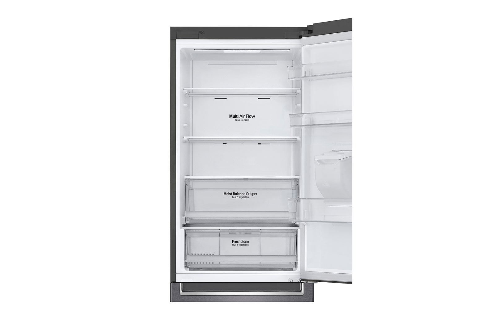 LG Refrigerador Bottom Freezer con motor Inverter Linear Compressor y capacidad total de 336 Lts, LB37SPGK
