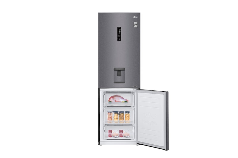 LG Refrigerador Bottom Freezer con motor Inverter Linear Compressor y capacidad total de 336 Lts, LB37SPGK