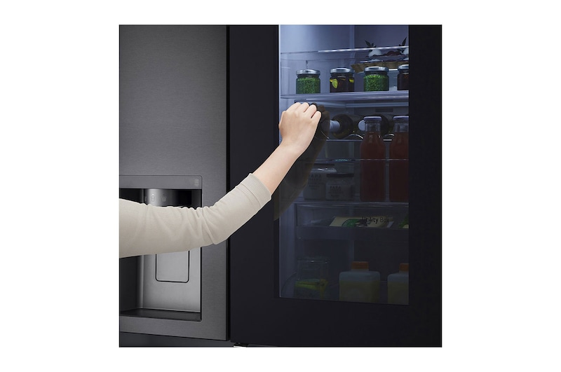 LG Refrigerador Side by Side de 598 L con InstaView™ Craft Ice™ - Negro , LS66SXTC