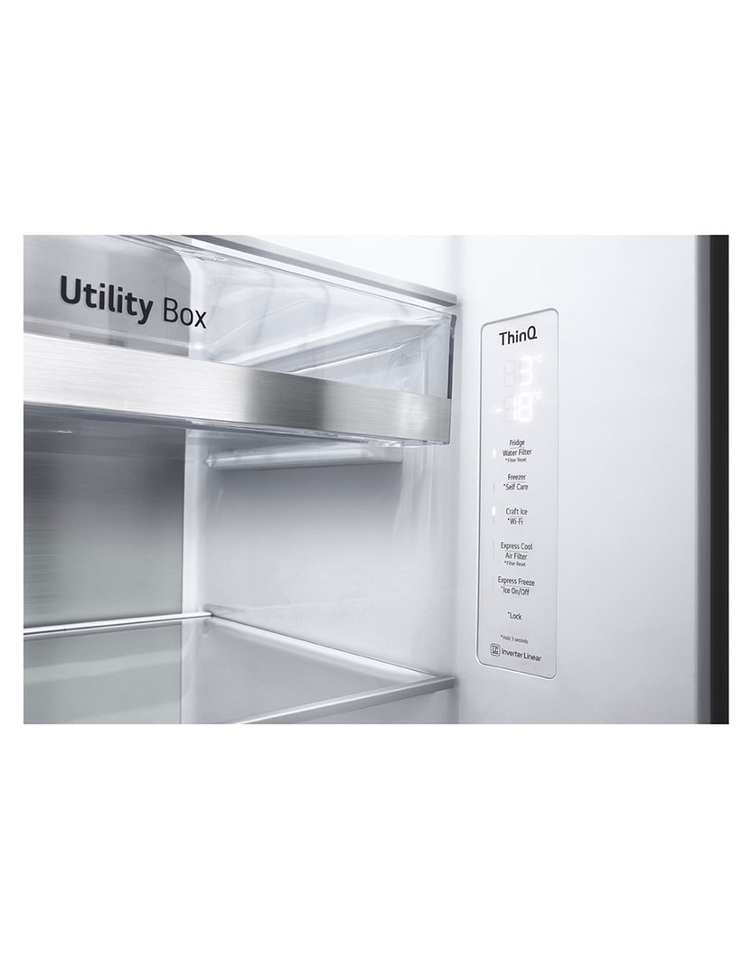 LG Refrigerador Side by Side de 598 L con InstaView™ Craft Ice™ - Negro , LS66SXTC