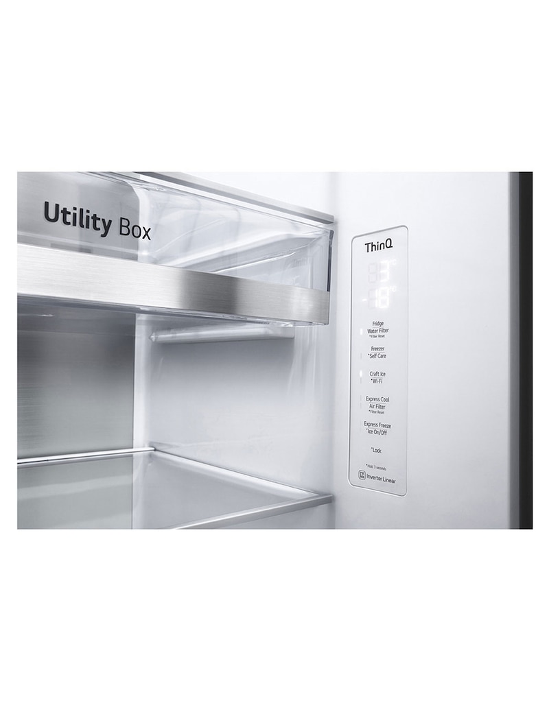 LG Refrigerador Side by Side de 598 L con InstaView™ Craft Ice™ - Negro , LS66SXTC