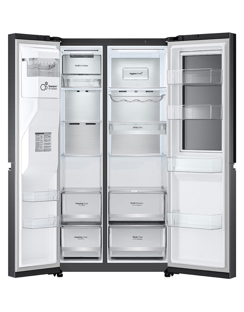 LG Refrigerador Side by Side de 598 L con InstaView™ Craft Ice™ - Negro , LS66SXTC