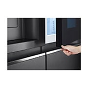LG Refrigerador Side by Side de 598 L con InstaView™ Craft Ice™ - Negro, LS66SXTC
