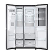 LG Refrigerador Side by Side de 598 L con InstaView™ Craft Ice™ - Negro, LS66SXTC