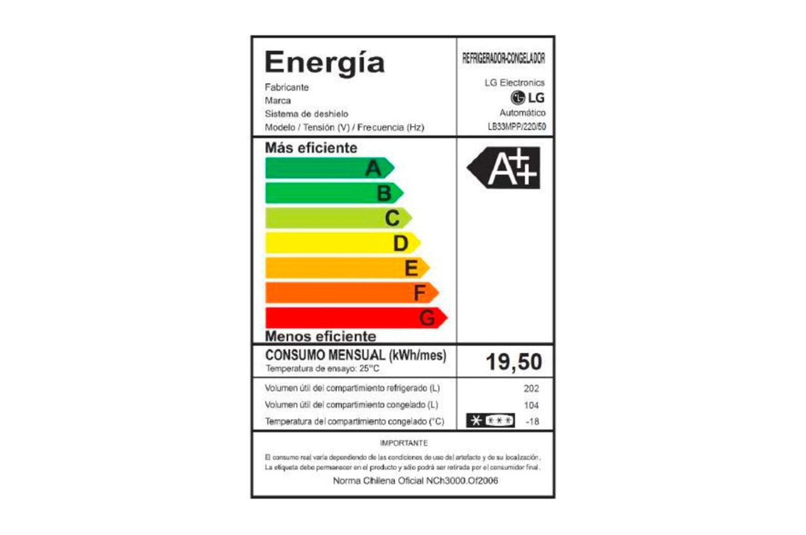 LG Refrigerador Bottom Freezer 306L DoorCooling+, LB33MPP