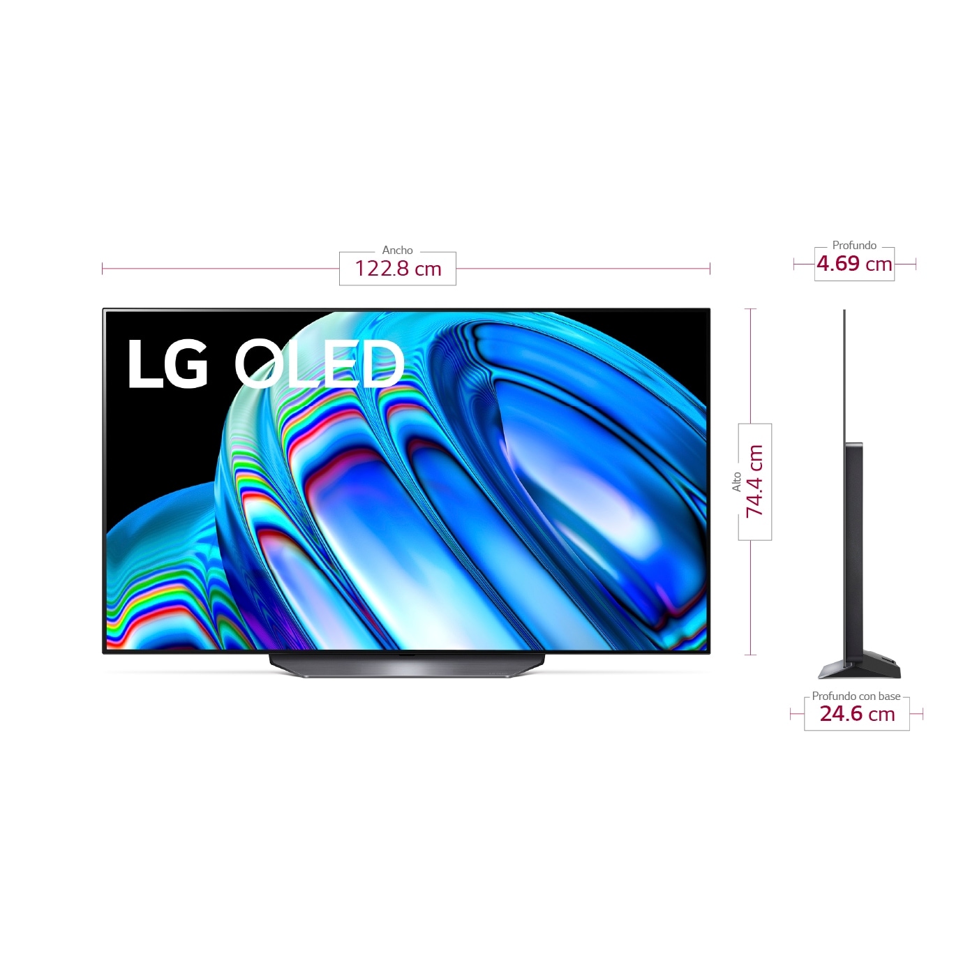 TV LG OLED 55 B2 - 4K UHD-Con ThinQ AI- Procesador inteligente α7 Gen5 AI  - Smart tv webOS - OLED55B2PSA