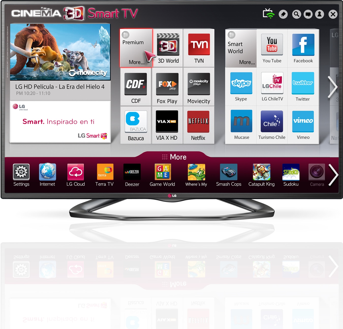 LG CINEMA 3D Smart TV FHD 42" LA6200, 42LA6200