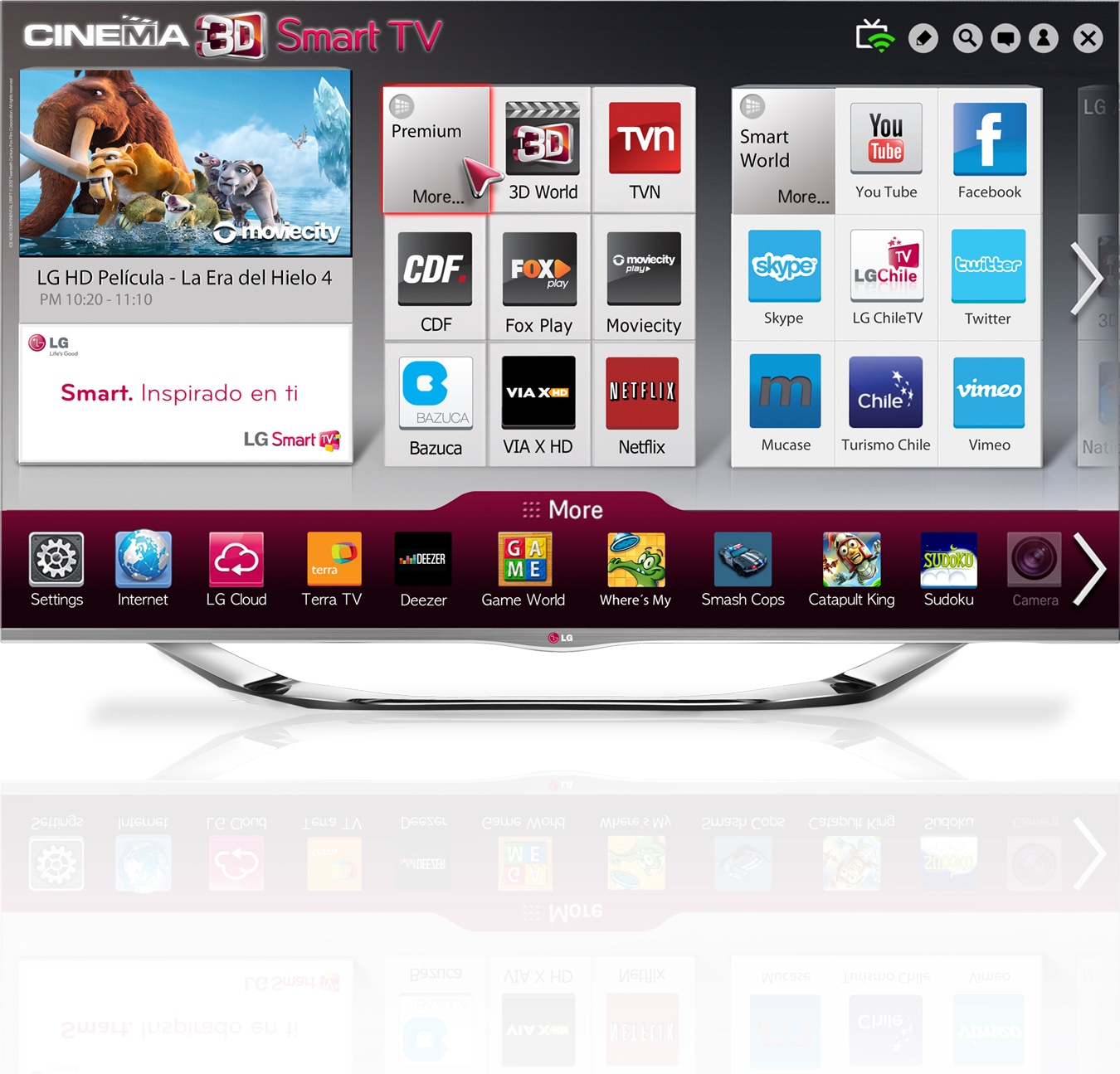 LG CINEMA 3D Smart TV FHD 55" LA6900, 55LA6900